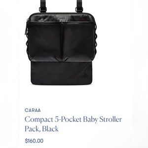 Compact 5-Pocket Baby Stroller
Pack, Black
$160 Baby Cream Interior Bag New